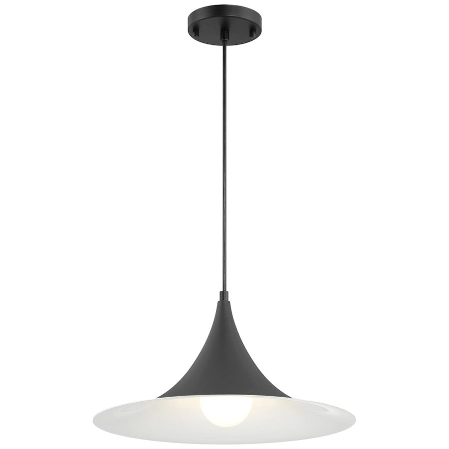 Access Lighting Costa 1 Light 16" LED Pendant, Matte Black - 23784LEDDLP-MBL