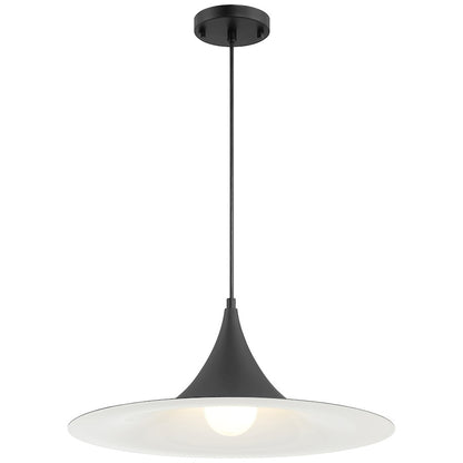 Access Lighting Costa 1 Light 19" LED Pendant, Matte White - 23785LEDDLP-MWH