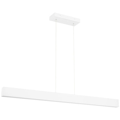 Access Lighting Form 1 Light LED Linear Pendant, White/Clear - 24900LEDD-MWH-ACR