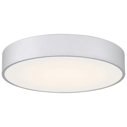 Access Lighting Como 1 Light 17.75" LED Flush, Satin/Clear - 49961LEDD-SAT-ACR