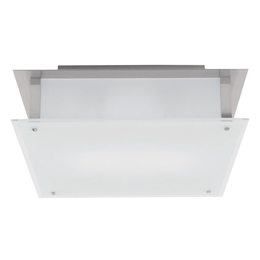 Access Lighting Vision 1 Light Flush Mount, Steel