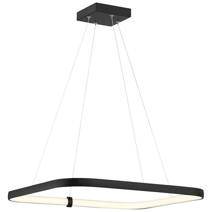 Access Lighting Ravello 1 Light 24" LED Pendant, Black/Clear - 50946LEDD-MBL-ACR