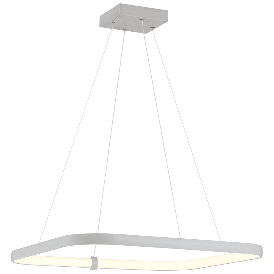 Access Lighting Ravello 1 Light 24" LED Pendant, Satin/Clear - 50946LEDD-SAT-ACR