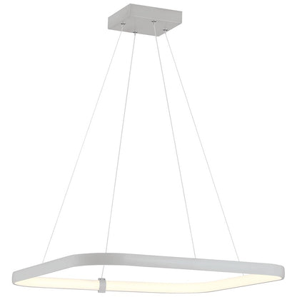 Access Lighting Ravello 1 Light 24" LED Pendant, Satin/Clear - 50946LEDD-SAT-ACR