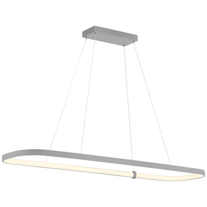 Access Lighting Ravello 1 Light 48" LED Pendant, Satin/Clear - 50948LEDD-SAT-ACR