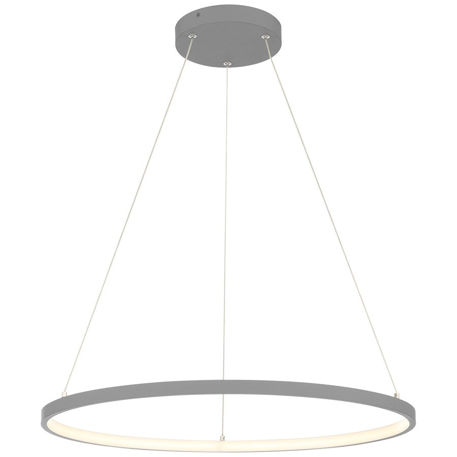 Access Lighting Anello 1 Light 15.75" LED Pendant, Gray - 52067LEDD-GRY-ACR