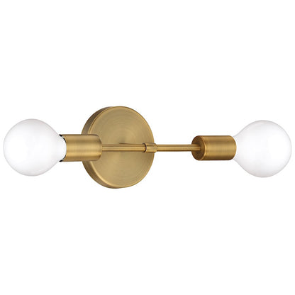 Access Lighting Iconic G 2 Light LED Wall Sconce, Brass - 62302LEDDLP-ABB