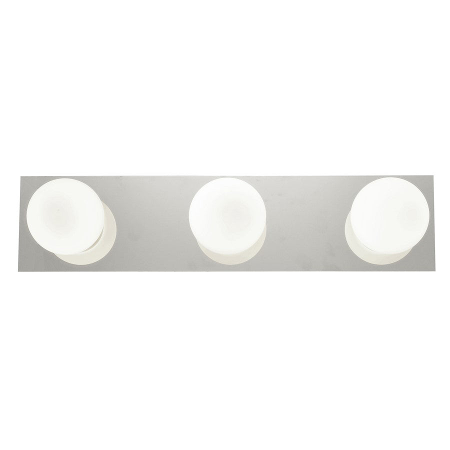 3 Light Bathroom Vanity Light, Chrome