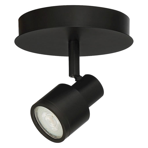 Access Lighting Lincoln 1 Light LED Flush Mount, Black/Black - 63071LEDDLP-MBL