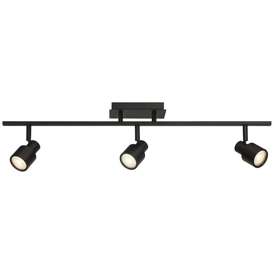 Access Lighting Lincoln 3 Light Adj LED Track, Black/Black - 63073LEDDLP-MBL