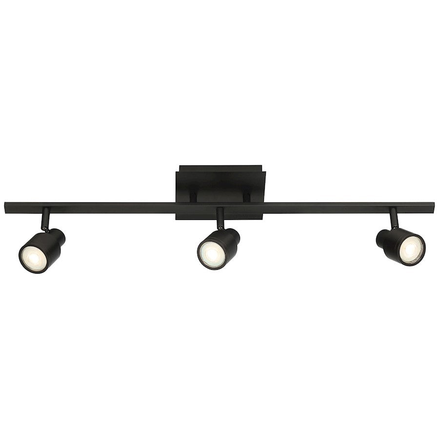 Access Lighting Lincoln Adj LED Track, Black/Black