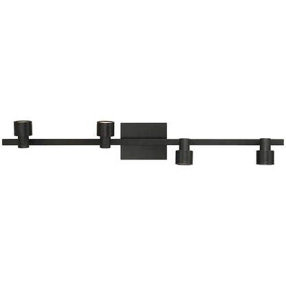 Access Lighting Lincoln Adj LED Track, Black/Black