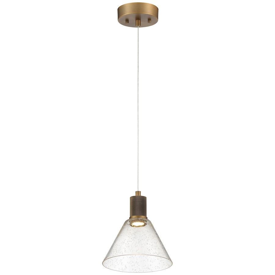 Access Lighting Port Nine Martini LED Pendant, BS/Seed - 63140LEDD-ABB-SDG