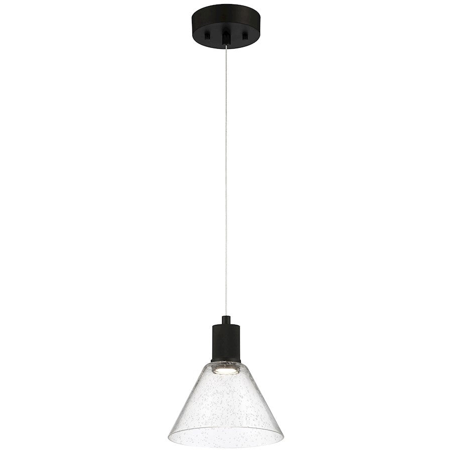 Access Lighting Port Nine Martini LED Pendant, BK/Seed - 63140LEDD-MBL-SDG