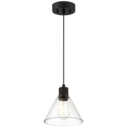 Access Lighting Port Nine 1 Light Martini RLED Pendant, BK - 63140LEDDLP-MBL-CLR