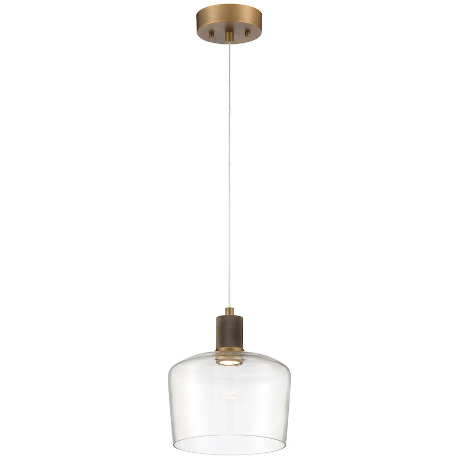 Access Lighting Port Nine 1 Light Chardonnay LED Pendant, BS - 63141LEDD-ABB-CLR