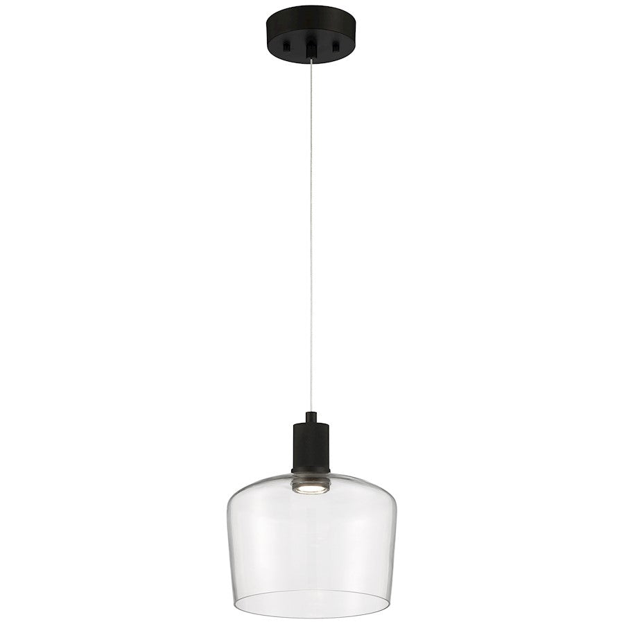 Access Lighting Port Nine 1 Light Chardonnay LED Pendant, BK - 63141LEDD-MBL-CLR