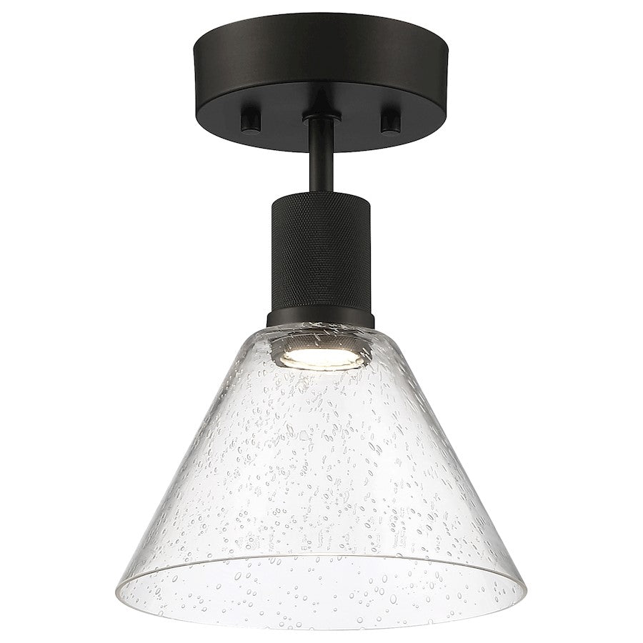 Access Lighting Port Nine Martini LED Semi-Flush, BK/Seed - 63146LEDD-MBL-SDG