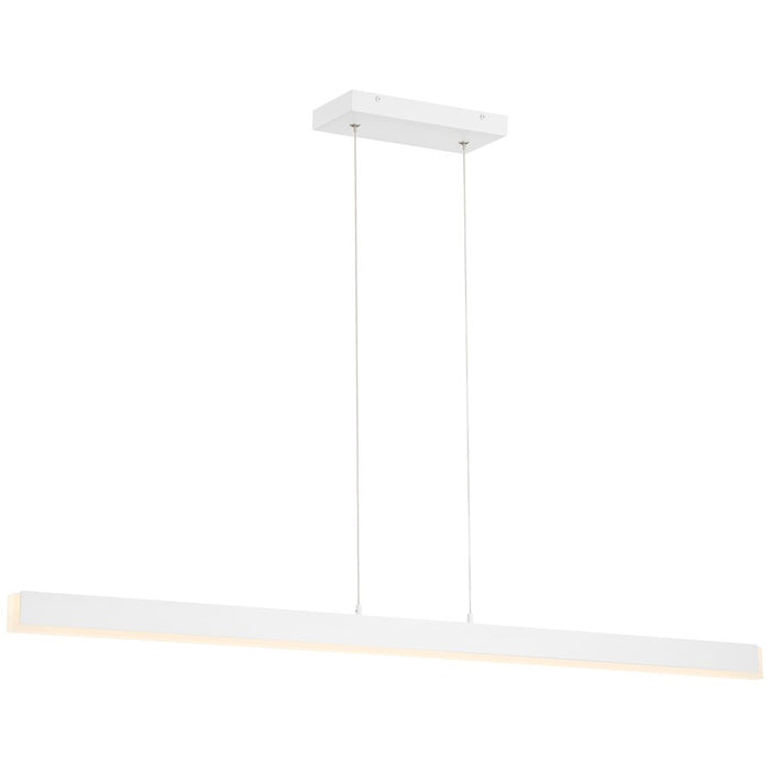 Access Lighting Illume 1 Light LED Pendant, White/Clear - 63155LEDD-MWH-ACR