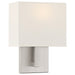 Access Lighting Mid Town 1 Light LED Sconce, Steel/White - 64061LEDDLP-BS-WH