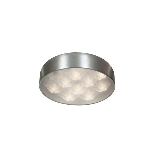 Access Lighting Meteor 9 Light Flush Mount, Brushed Silver