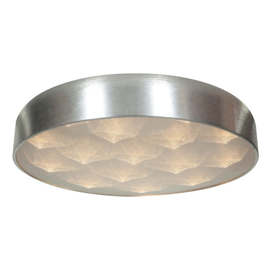 Access Lighting Meteor 12 Light Flush Mount, Brushed Silver