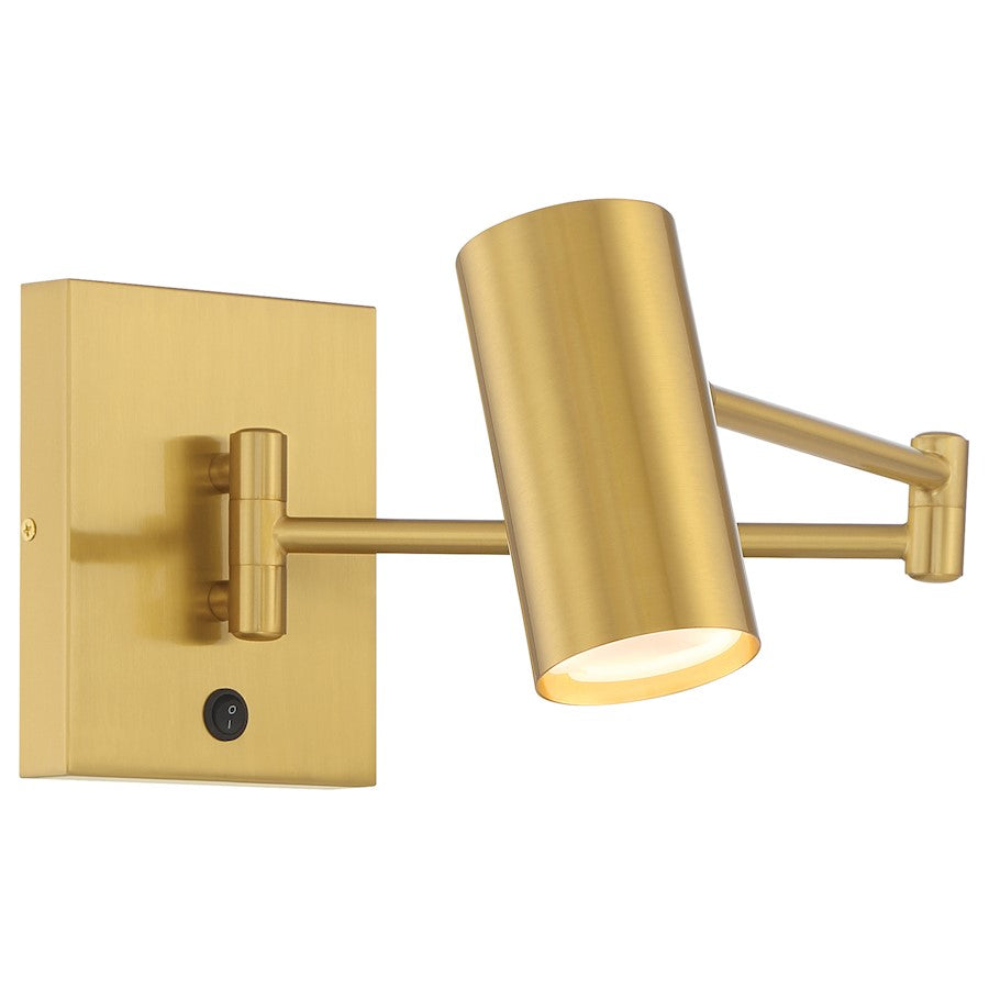 Access Lighting Juhl 1 Light LED Reading Light, Brass - 72015LEDD-ABB