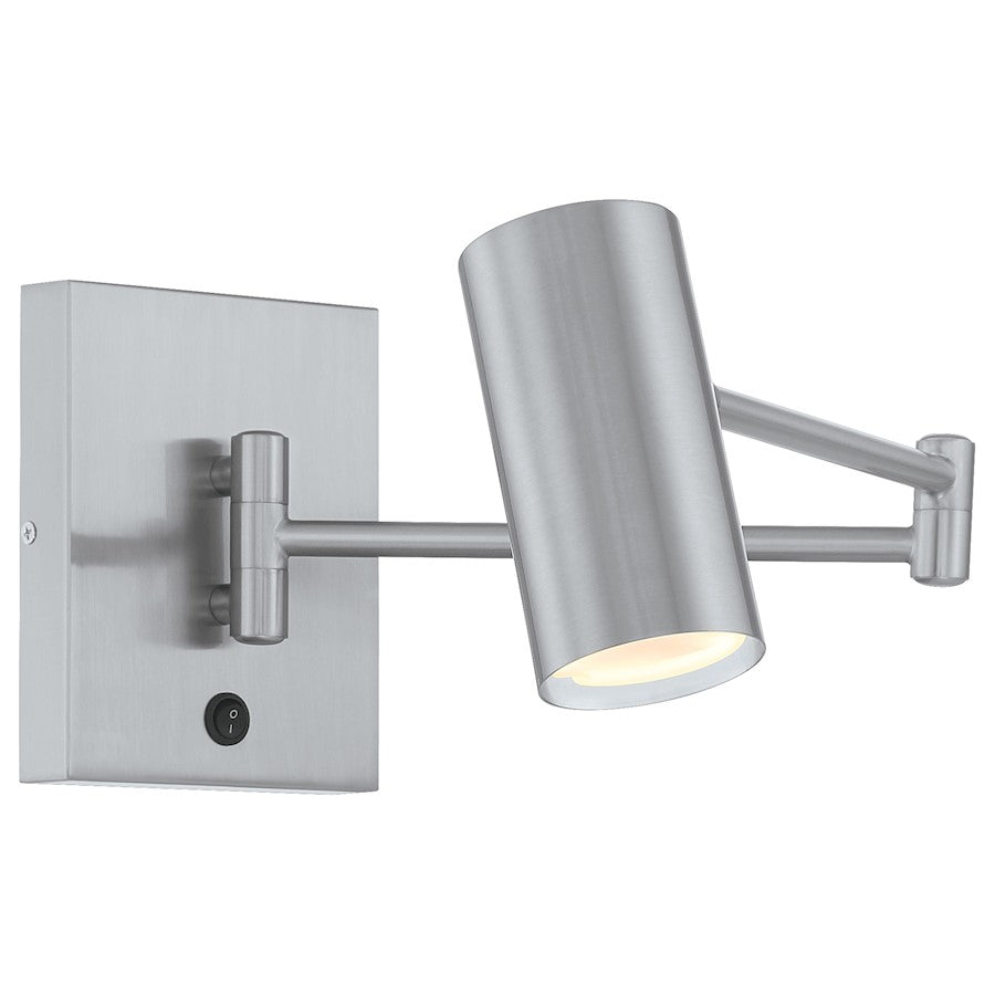 Access Lighting Juhl 1 Light LED Reading Light, Brushed Steel - 72015LEDD-BS