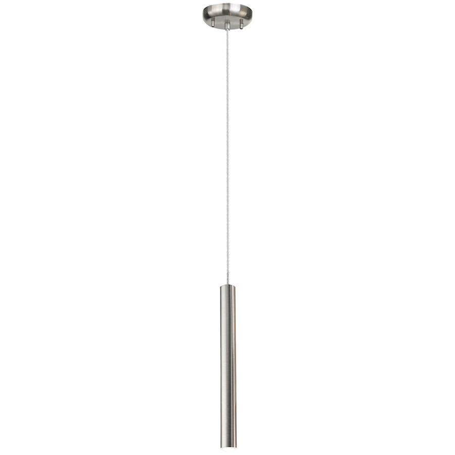 Access Lighting Pipeline 1 Light LED Pendant, Steel/White - 72022LEDD-BS-ACR