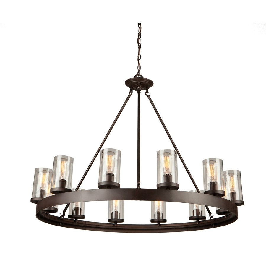 Melno Park Chandelier, Dark Chocolate