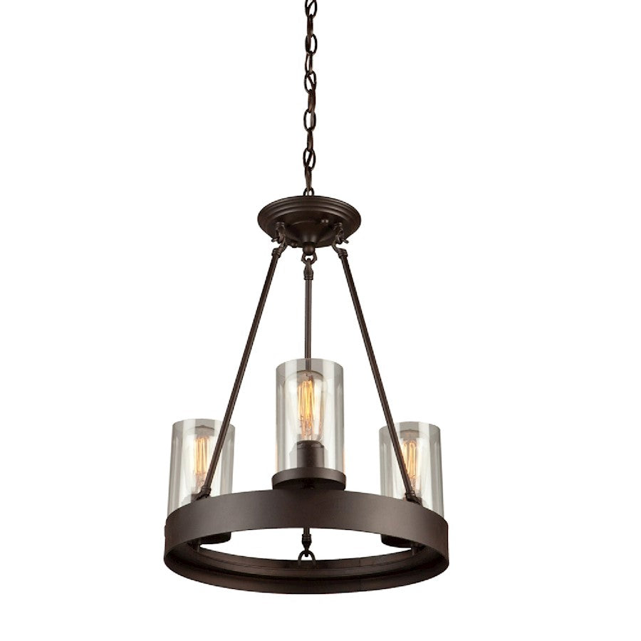 Melno Park Chandelier, Dark Chocolate