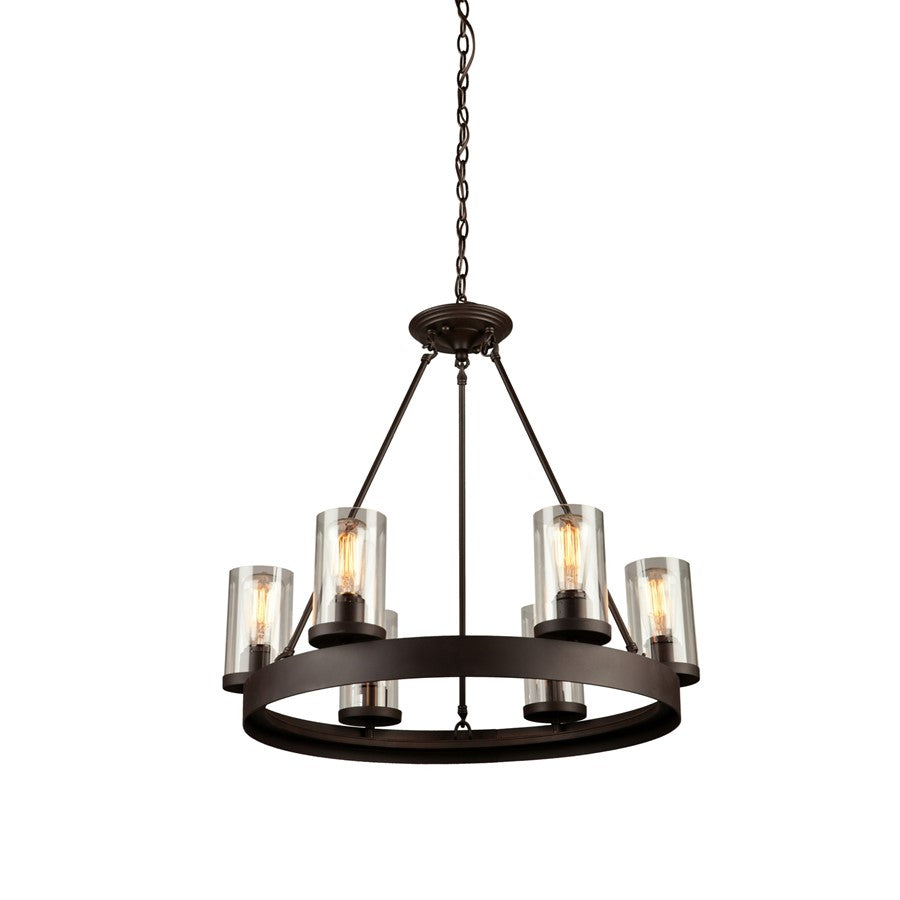 Melno Park Chandelier, Dark Chocolate