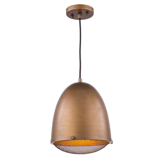 Artcraft Retro Loft 1 Light 12" Pendant, Bronze - AC10311