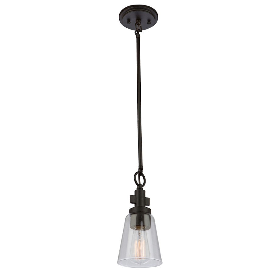 Artcraft Clarence 1 Light 10" Pendant, Oil Rubbed Bronze - AC10761OB