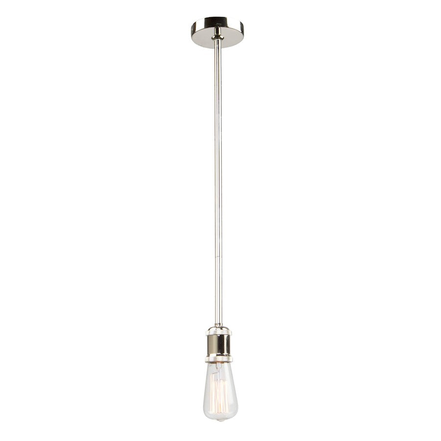 Artcraft Tribeca 1 Light Pendant, Polished Nickel - AC10780PN