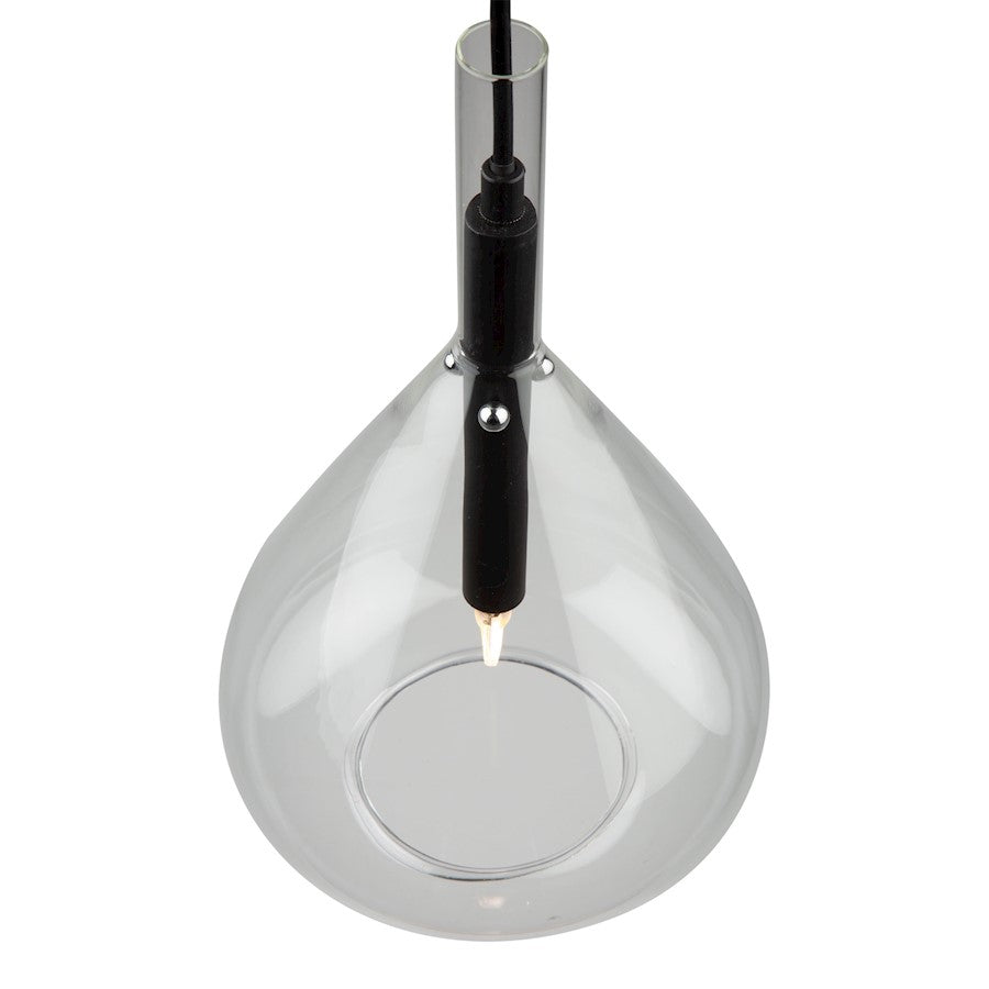 Pendant, Black/Clear