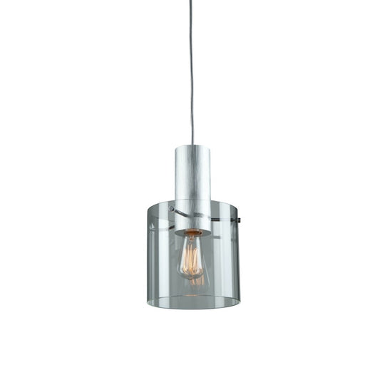 Artcraft Henley 1 Light 98" Pendant, Brushed Aluminum, Clear Glass - AC11520CL