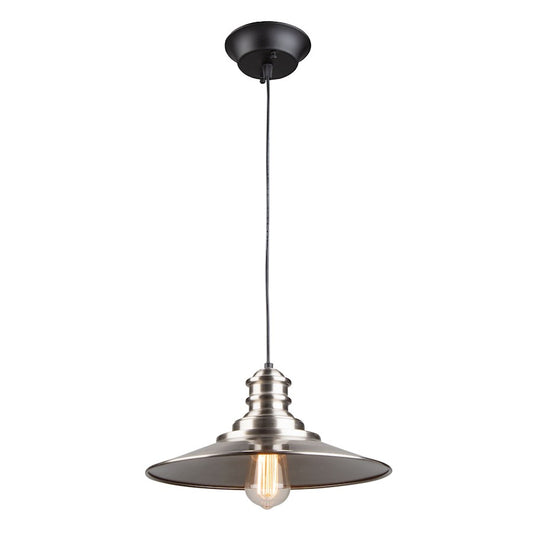 Artcraft Broxton 1 Light Pendant, Brushed Nickel - AC11661BN