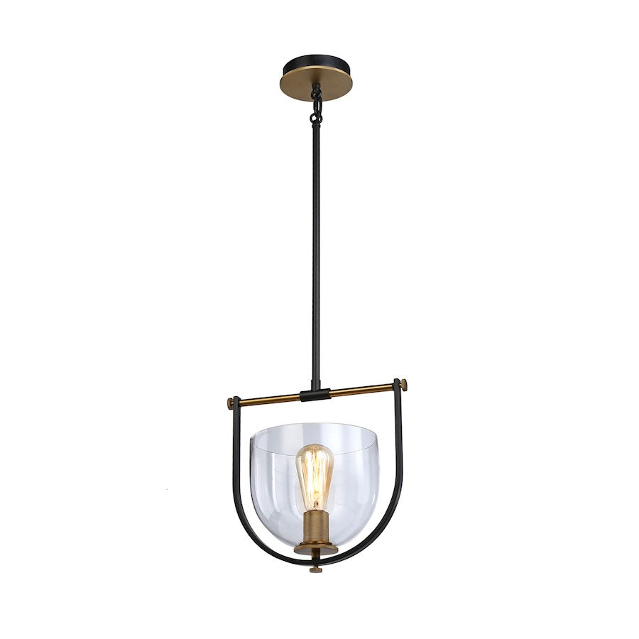 1 Light Pendant, Black