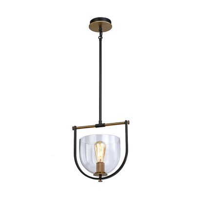 1 Light Pendant, Black