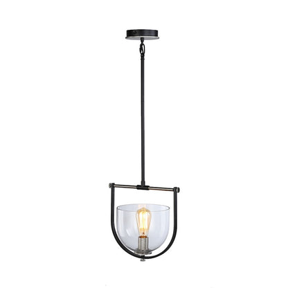 1 Light Pendant, Black