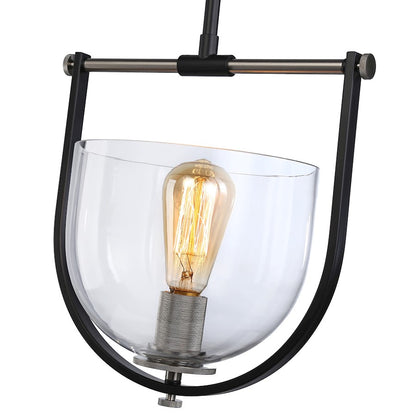 1 Light Pendant, Black