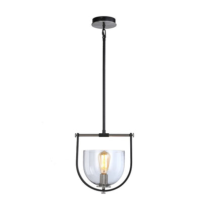 1 Light Pendant, Black