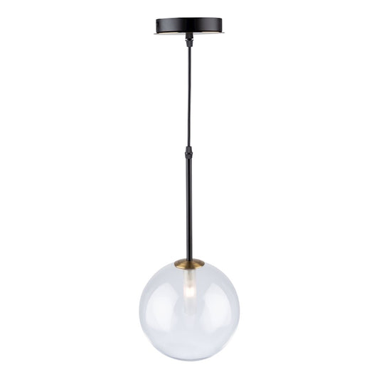 Artcraft Aurelia 1-Light Pendant, Matte Black/Brass - AC11761VB