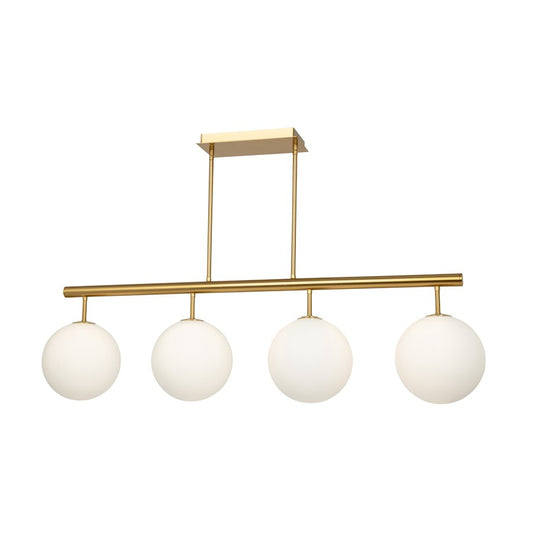 Artcraft Aurelia 4 Light Island/Pool Table, Brass - AC11764BR