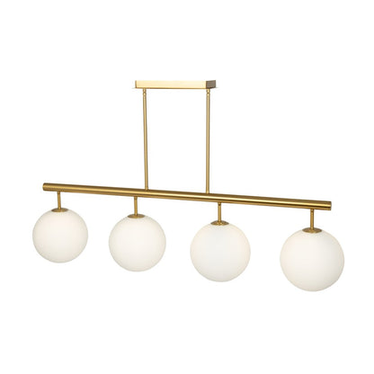 Artcraft Aurelia 4 Light Island/Pool Table, Brass