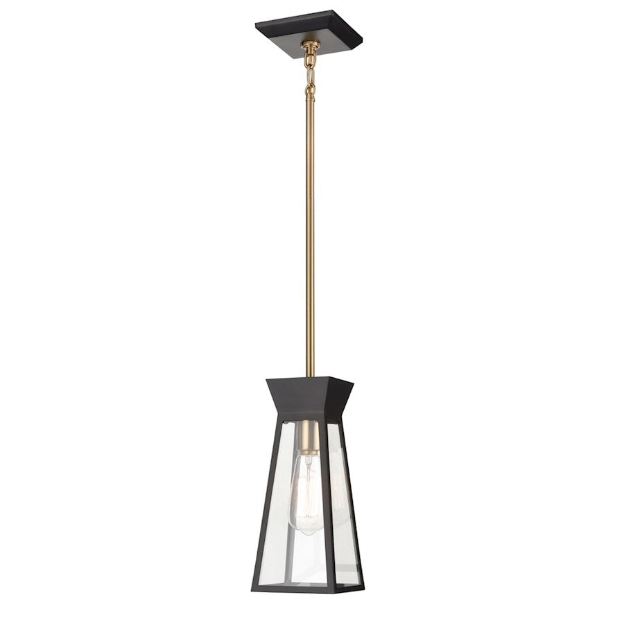 1 Light Pendant, Black