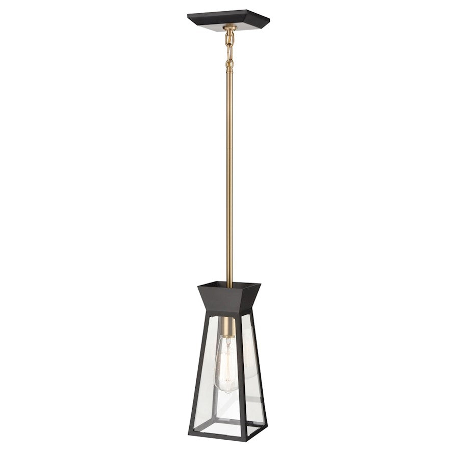 1 Light Pendant, Black