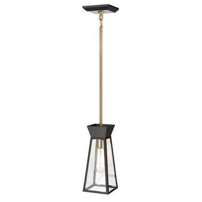 1 Light Pendant, Black