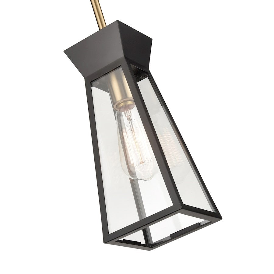 1 Light Pendant, Black